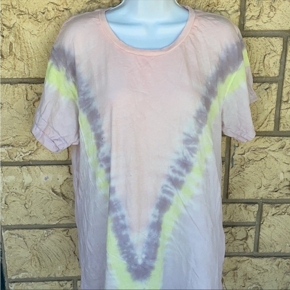 Wildfox aurora wash tee Tye Dye Tee Shirt Oversized Size Med - Picture 3 of 11